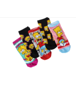 Simpsons 5 Pack Ladies Low Cut Socks Size 4-10 Bart Lisa New With Tags - £12.45 GBP