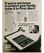 1979 Print Ad First Alert Pittway Alarm System Actor William Conrad  - £10.30 GBP