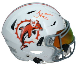 Tyreek Hill Autographed &quot;Cheetah&quot; Custom Logo Dolphins Speed Flex Helmet... - £979.55 GBP