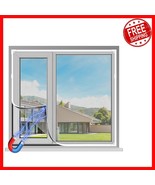 DIY 47x51in Magnetic Screen – Flame Retardant &amp; Easy to Maintain, Gray Mesh - $880.88 MXN