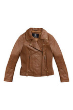 Women&#39;s Lambskin Leather Jacket Whet Blu Lindsay - £275.41 GBP