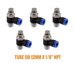 5pcs, Air Flow Valve Control Tube Od 12mm X 1/8" Npt Pneumatic Push En-
... - $33.93