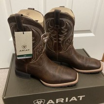 Ariat Mens Hybrid Rancher Western Boot Brown Oiled Rowdy 9 Wide - £131.14 GBP