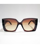 Tom Ford Jacquetta TF921 69T Sunglasses Women&#39;s Bordeaux Burgundy Red Sq... - $4,248.86 MXN