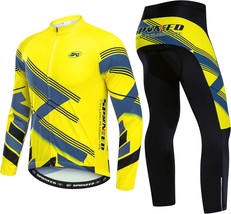 Long Sleeve Mountain Bike Road Bicycle Shirt Jeresys Pants Padded Bike Jacket - £65.71 GBP