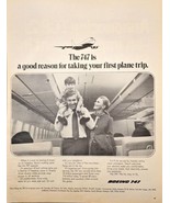 BOEING 747-Airlines-Canada-France-8 Foot Ceilings-1971 Vintage Print Ad - €13,72 EUR