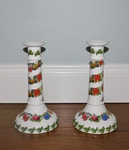 Portmeirion Pomona LOT 2 The Goddess of Fruit Candlestick Holder 9&quot; VINT... - $24.74