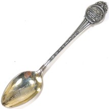 San Pedro California Sterling Vintage Silver Souvenir Spoon with Gold Wash Bowl - £9.67 GBP