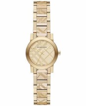 Burberry BU9234 The City Women&#39;s Swiss Gold Ion-Plated Bracelet Watch - £411.09 GBP