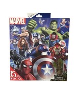 Marvel Mens 15 Days of Socks 15 Pairs 4 Crew &amp; 11 Low Cut Shoe Sizes 6-1... - £11.28 GBP