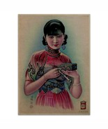 Girl with Long Cigarette Poster Vintage Reproduction Print Chinese Lady ... - €4,23 EUR+