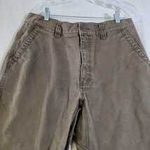 LL Bean 36x30 Mens Pants Brown Chore Barn Cotton DUW5 - $23.33