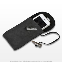 Medieval Leather Cell Phone Belt Pouch Bag Purse Horn Toggle SCA LARP Co... - €14,53 EUR
