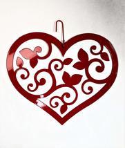 NEW -Scrolled RED Heart-Decorative Hanging Silhouette - $39.95