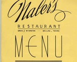 Naler&#39;s Fried Chicken Restaurant Menu Davis &amp; Winnetka Dallas Texas 1950&#39;s - £99.45 GBP