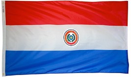 Paraguay (2013-present) - 4&#39;X6&#39; Nylon Flag (Double-Seal) - £76.65 GBP