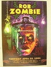 Rob Zombie Poster White Warfield Lacuna Coil Bullet For My Valentine April 2006 - £53.02 GBP