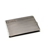Sterling Silver Vintage Cigarette Case 4&quot; x 3&quot; 93 grams with Monogram - $671.49 CAD