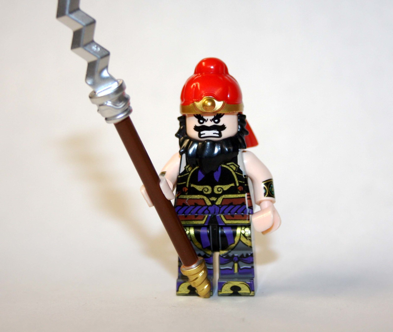 Minifigure Ancient Eastern King With Spear Deluxe US Seller - $9.98