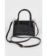 Enamel Top Handle Bag (Cobalt) - $43.43 CAD