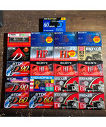 Lot Of 21 NEW SEALED Normal Bias BlankCassette Tapes TDK Sony UR120 HF90 - $45.82