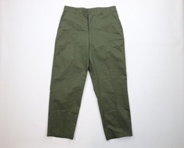 Vtg 80s Mens 34x30 Distressed US Military OG507 Durable Press Trousers Pants USA - £63.26 GBP