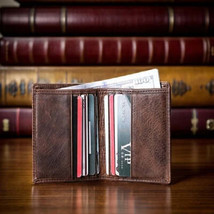 Vintage RFID Slim Leather Bifold Wallet for Men - $32.95+