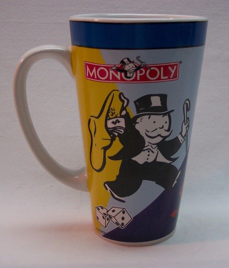 Primary image for MONOPOLY 6" COFFEE MUG CUP Hasbro 1999