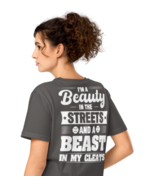 Unisex Organic Mid-Light T-Shirt – “I’m a Beauty” Back Print (Anthracite) - $75.21 CAD