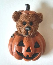 Boyds Bear Pin Brooch Trick Or Treat Halloween  Pumpkin Jack -o-Lantern - £9.55 GBP