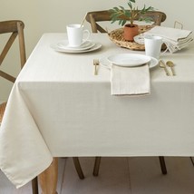 Benson Mills Cameron Textured Fabric Table Cloth, for Everyday Home Dining, Part - £33.95 GBP