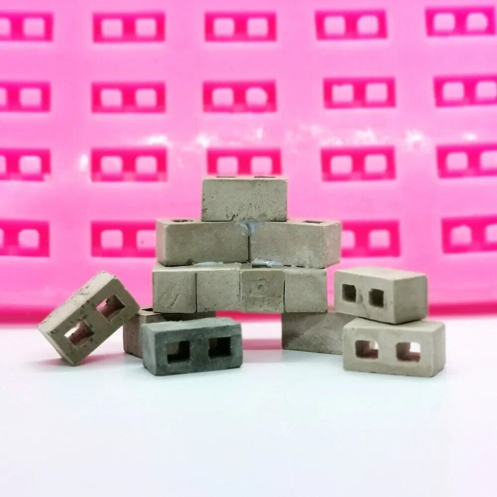 Primary image for Cinder Blocks Miniature Silicone Brick Mold Cake Fondant Chocolate Food Safe