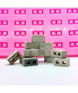 Cinder Blocks Miniature Silicone Brick Mold Cake Fondant Chocolate Food ... - $19.79