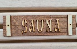Sauna wooden plate  Sign for Sauna accessories Plaque . Gift . - $34.22 CAD