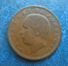 1884 PORTUGAL CIRCULATED XX 20 REIS COIN - £4.73 GBP