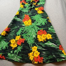 ZARA Womens Dress Sundress Size M Floral Palm Tree Cutout Vacation Summer - £25.04 GBP