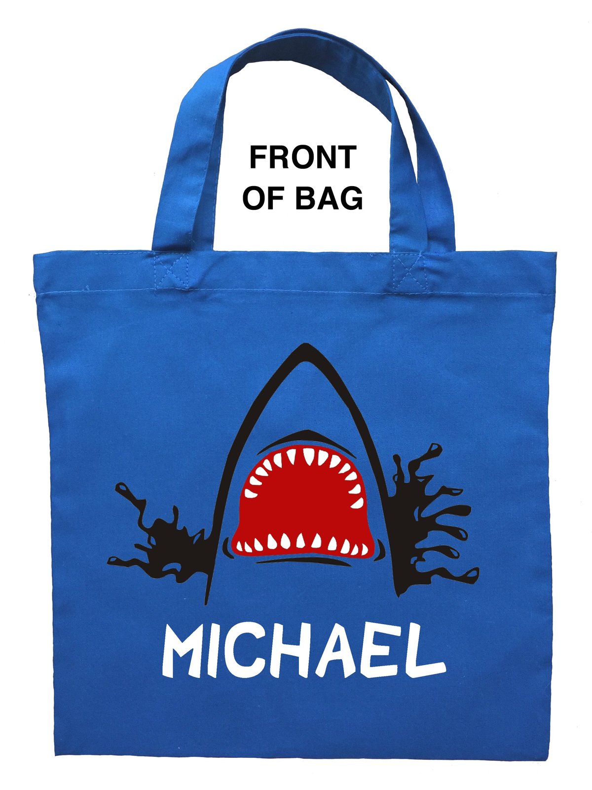 Shark Trick or Treat Bag - Personalized Shark Halloween Bag