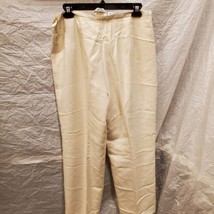 Talbots Petites Women&#39;s White Silk Pants, Size 14P - £23.73 GBP