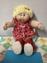 First Edition Vintage Cabbage Patch Kid Head Mold #1 Lemon Loops Blue Ey... - £168.37 GBP