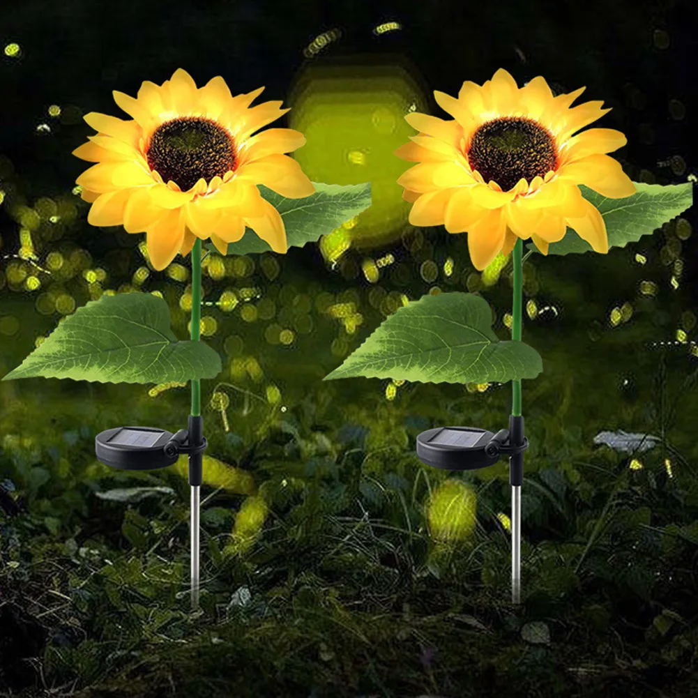 flowers Outdoor Garden Solar Lamps Waterproof Solar Lawn Lamp Light Romantic Dur - £148.41 GBP