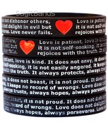 50 of Child Size I Corinthians 13 Religious Wristband - Love is patient,... - $44.43