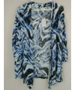 NWT Christopher &amp; Banks 3/4 Sleeve Open Front Cardigan Shawl Sz M - $40.58 CAD