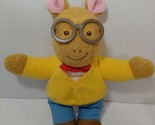 Arthur Marc Brown talking plush doll yellow sweater 1996 Playskool Hasbro - £11.66 GBP