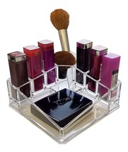 Acrylic Cosmetic Makeup Women Vanity Organizer Holder Storage Caddy Tray - £7.92 GBP