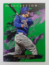 2021 Anthony Rizzo Inception Topps Mlb Baseball Card Green # 55 Chicago Cubs - £3.92 GBP