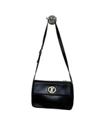 Paloma Picasso Black Leather Shoulder Bag Purse Handbag Made in Italy 10... - $39.00