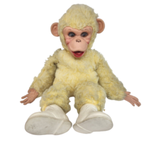17&quot; Vintage Rushton Rubber Face Tippy Creme Monkey Girl Stuffed Animal Plush Toy - £82.77 GBP