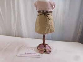 AMERICAN GIRL Doll Flower Garden Dress Shoes + Hanger 2007 Retired 2008 - £19.42 GBP