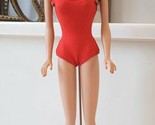 1962 Mattel Barbie #850 Bubblecut Original Red Swimsuit Shoes Stand GREE... - £151.80 GBP