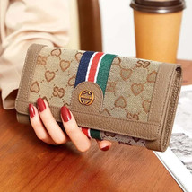 2024 Womens Luxury Leather  Canvas Wallet Clutch - $56.95